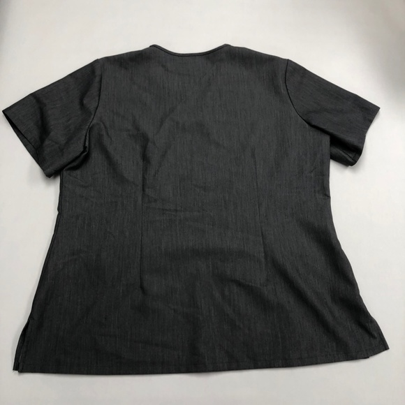 Figs grey technical collection scrub v neck top - Picture 2 of 2